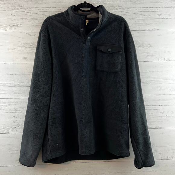 Telluride Clothing Co Gray Fleece Snap Pullover Size XL - Picture 1 of 9
